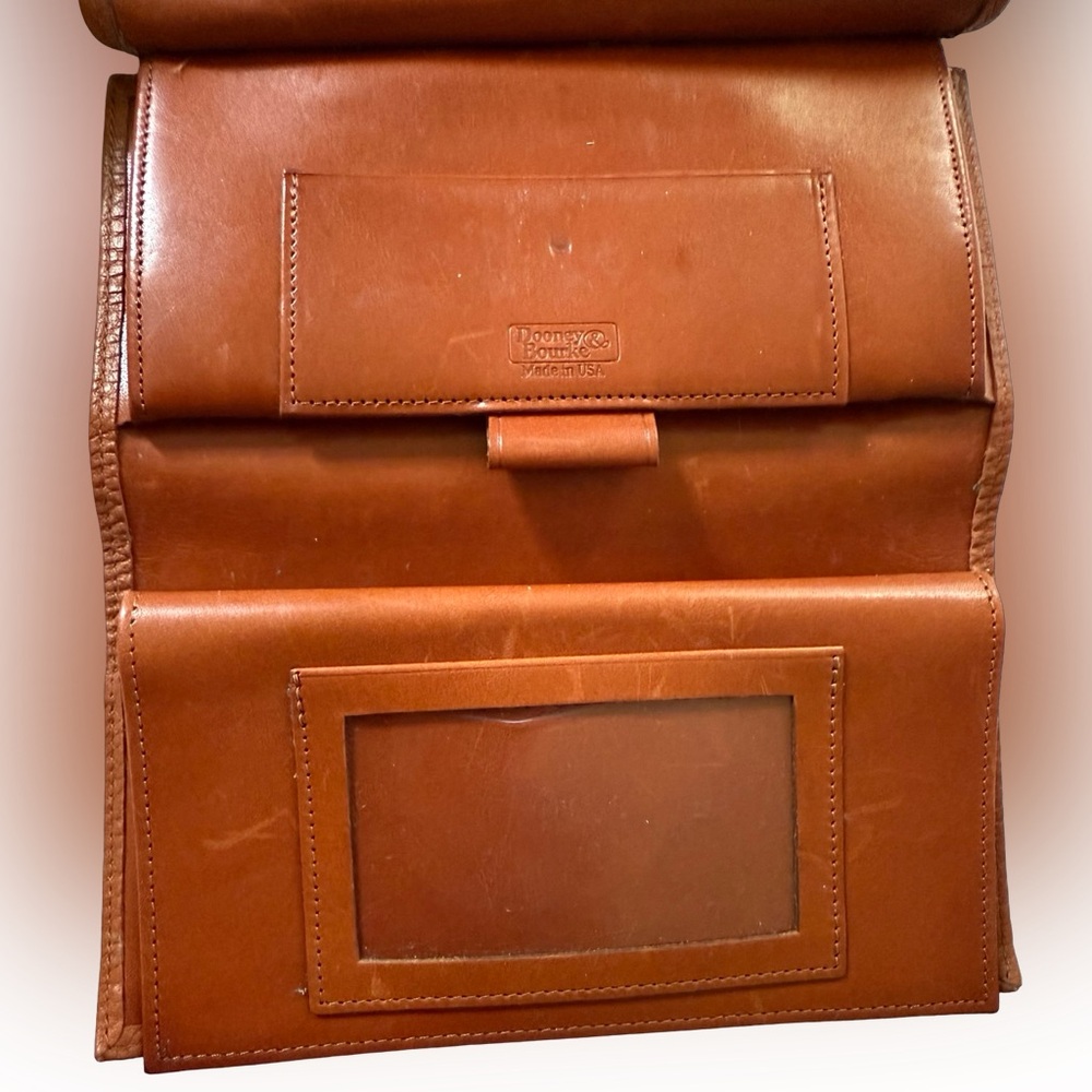 Vintage Dooney & Bourke Wallet with Coin Purse and Check Book Holder - Picture 6 of 10